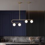Đèn LED thả trần thủy tinh hiện đại ZHM328