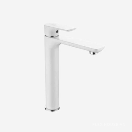 Vòi lavabo nóng lạnh thân cao bằng đồng mạ PVD DL6001 - bìa