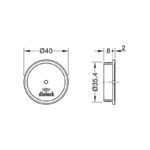Ăng ten Fan 200 dài 3m cao cấp Hafele 237.59.061 (2)