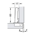 Bản lề âm lắp trùm ngoài góc mở 110 độ Hafele 311.88.530 (3)