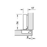 Bản lề không bật lắp trùm ngoài Hafele 315.06.350 (2)