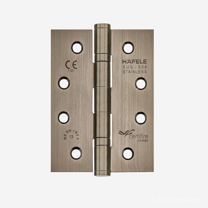 Bản lề lá 2 vòng bi nhỏ 120kg Inox 304 Hafele 926.98.049 1