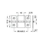 Bản lề piano 32mm Hafele 351.03.847 (1)