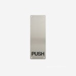 Bảng đẩy cửa PUSH inox mờ Hafele 987.11.340