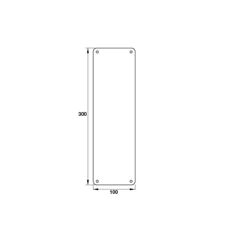 Bảng đẩy cửa PUSH màu đen Hafele 987.11.303 1