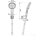 Bộ sen tay Self-Clean R 3 chức năng Hafele 485.60.628 (1)