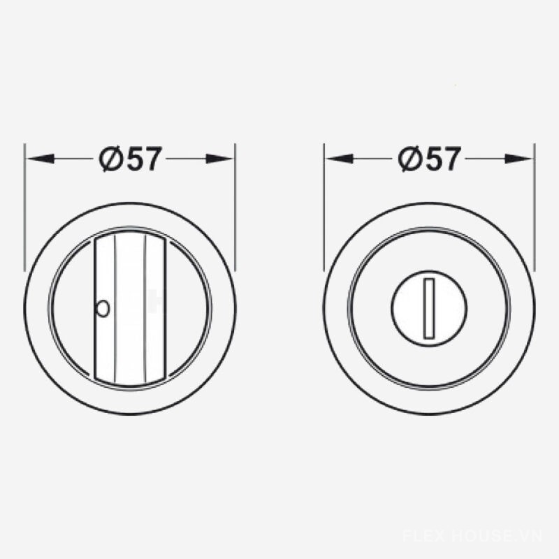 Bộ thân khóa tay nắm âm cho cửa trượt Hafele 911.27.500 1
