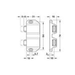 Chặn cửa nam châm cho cửa kính 2 cánh Hafele 245.67.320 (3)