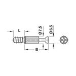 Chốt liên kết Minifix Bolt Hafele 262.27.679 (1)