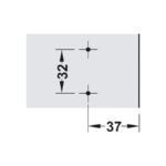 Đế bản lề gài Hafele 311.71.500 (3)