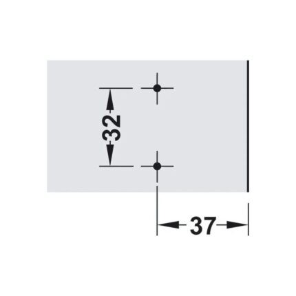 Đế bản lề gài Hafele 311.71.500 (3)