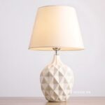 Đèn bàn gốm sứ họa tiết kim cương ZL9261 (2)