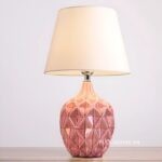 Đèn bàn gốm sứ họa tiết kim cương ZL9261 (4)