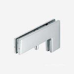 Kẹp kính chữ L Inox bóng Hafele 489.81.041