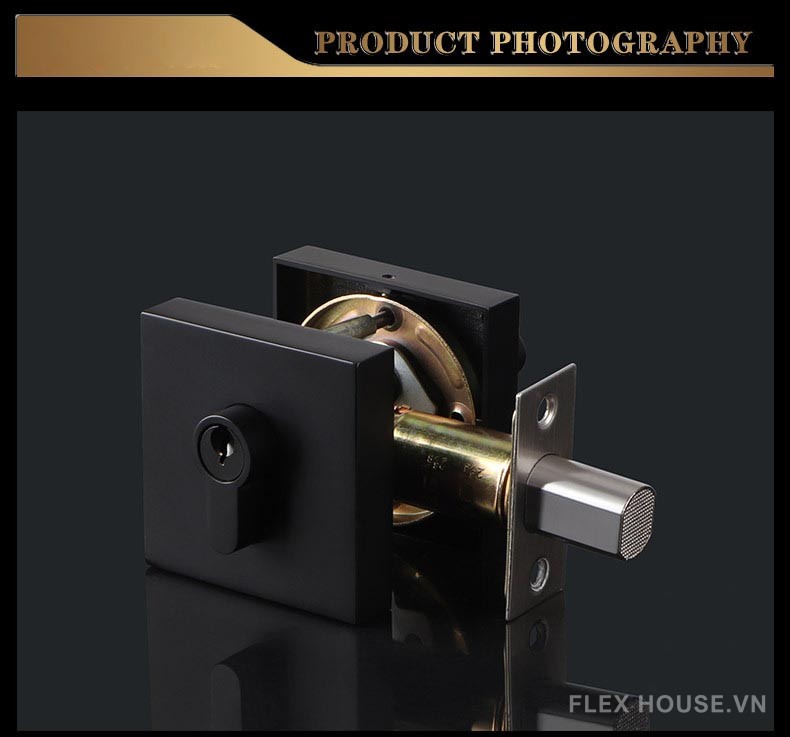Khóa chốt cửa lưỡi đơn bằng hợp kim kẽm hiện đại PB319 16