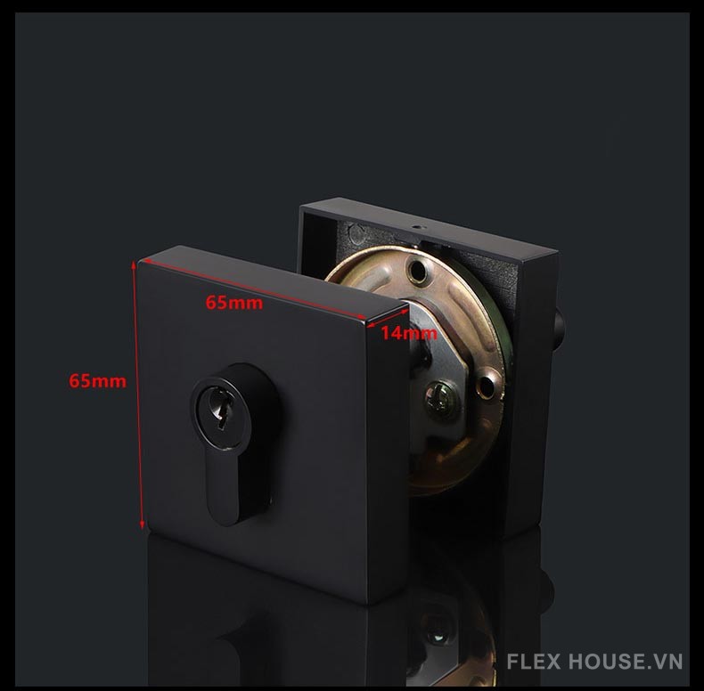 Khóa chốt cửa lưỡi đơn bằng hợp kim kẽm hiện đại PB319 17