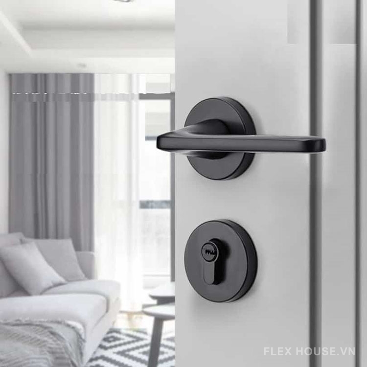 Khoá cửa phòng ngủ tay gạt màu đen Taura A01-218B 2 Khoá cửa phòng ngủ tay gạt màu đen Taura A01-218B 7