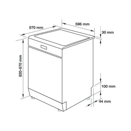 Máy rửa chén độc lập 60cm cao cấp Hafele 538.21.200 (2)