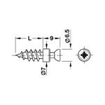 Ốc liên kết ren 12mm Hafele 263.20.981 (2)