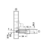 Ốc liên kết ren 8.5mm Hafele 262.28.615 (2)