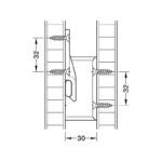 Phụ kiện góc AD30 bằng nhựa Hafele 262.51.390 (3)