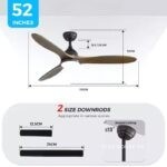 Quạt trần đèn LED 3 màu điều khiển thông minh ESCC193B (3)