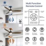 Quạt trần đèn LED 3 màu điều khiển thông minh ESCC193B (4)