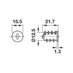 Ruột khóa SYMO chính hãng Hafele 210.40 (3)