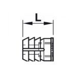 Tắc kê nhựa ren M6 dài 9mm Hafele 039.33.364 (1)