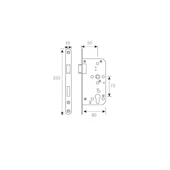 Tay nắm gạt Inox 304 hiện đại Taura DL334 7