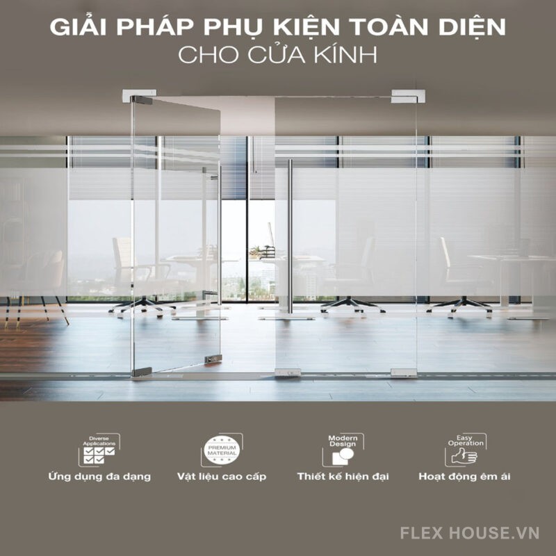 Tay nắm kéo chữ H 1600mm Hefele 903.01.808 4