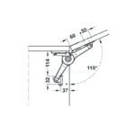 Tay nâng cánh tủ Hafele 373.66.500 (2)