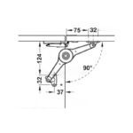 Tay nâng cánh tủ Hafele 373.66.500 (3)