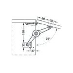 Tay nâng cánh tủ Hafele 373.66.500 (4)