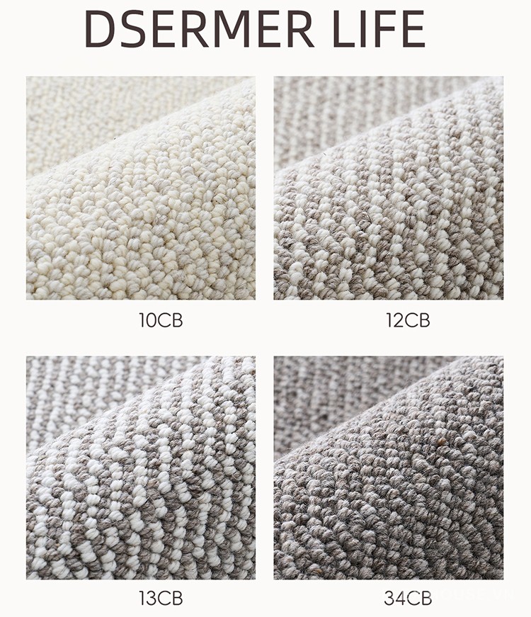 Thảm trải sàn bằng len New Zealand cao cấp DM924 32