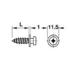 Vít kết nối dạng modular Hafele 262.47.978 (1)