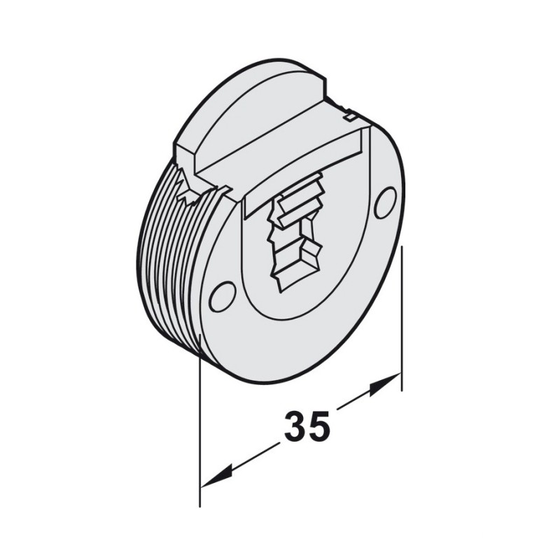 Dẫn hướng Slido Classic 20IF K màu xám Hafele 404.19.320 3 Dẫn hướng Slido Classic 20IF K màu xám Hafele 404.19.320