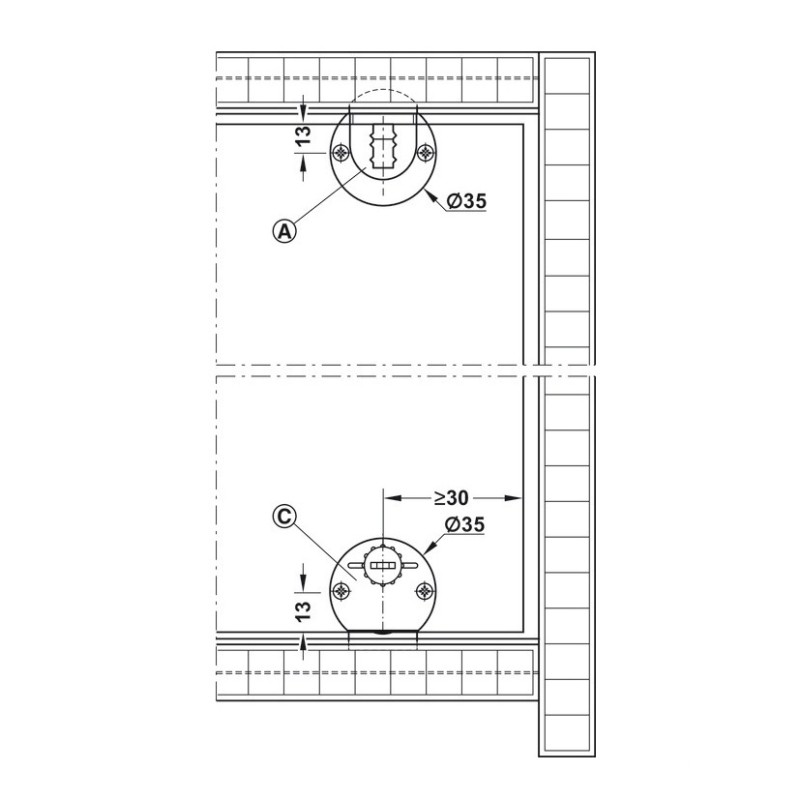 Dẫn hướng Slido Classic 20IF K màu xám Hafele 404.19.320 4 Dẫn hướng Slido Classic 20IF K màu xám Hafele 404.19.320