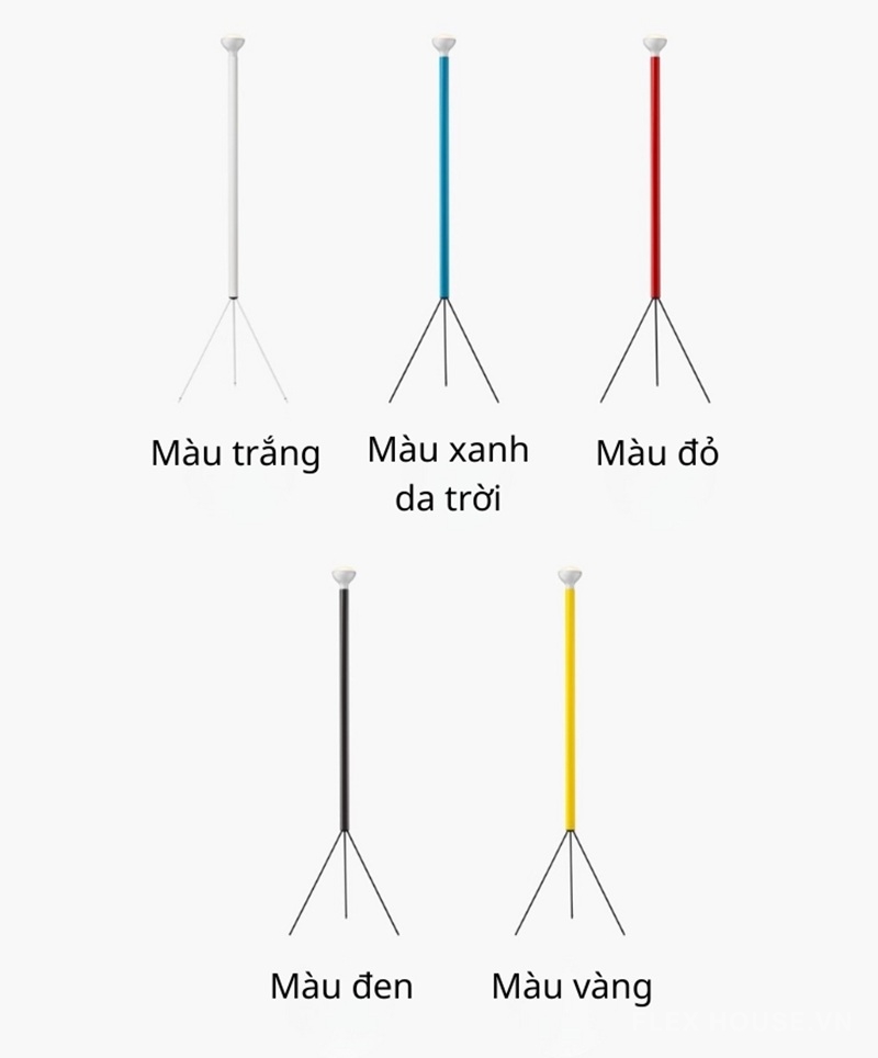 Bảng màu Đèn sàn đứng điều chỉnh độ sáng vô cấp WJ327