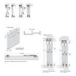 Phụ kiện cửa trượt F-line21 40C 1 cánh Hafele 402.33.025