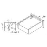 Ray âm EPC EVO nhấn mở toàn phần Hafele 433.32.17