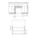 Giá bát đĩa nâng hạ điện cánh mở trượt lên Garis GL06.7LP