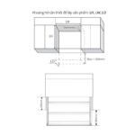 Giá bát đĩa nâng hạ điện tải trọng 25kg Garis GL06.8LP
