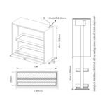 Giá gia vị nâng hạ khay nhôm Garis GL05.9AT