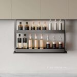 Giá gia vị nâng hạ khay nhôm Garis GL05.9AT chĩnh hãng