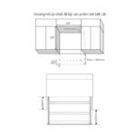 Giá bát đĩa nâng hạ inox 304 Garis GL06.9LP