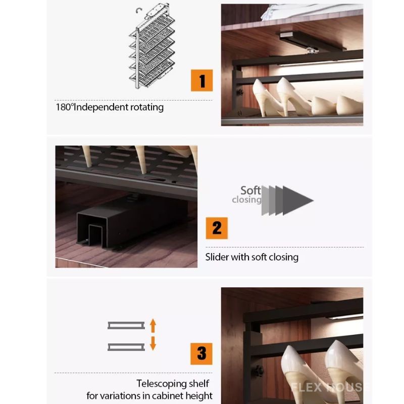 Kệ để giày thông minh khung thép cao cấp Taura RA18
