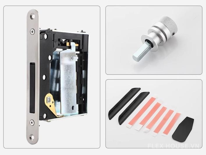 Khóa âm cửa phòng ngủ thép không gỉ hiện đại ZSN938 12
