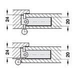 Thiết bị đóng cửa tự động Hafele 931.24.010