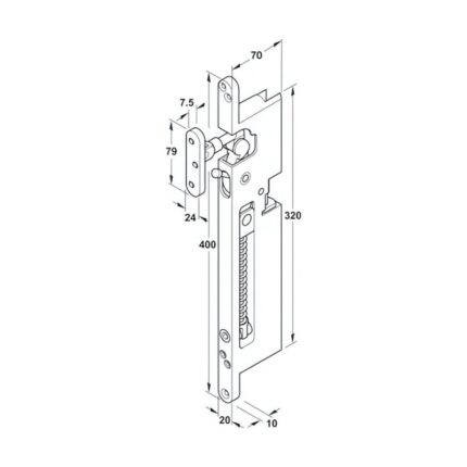 Thiết bị đóng cửa tự động Hafele 931.24.010